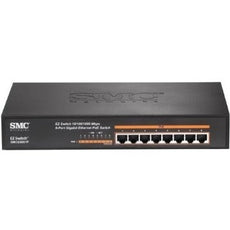 SMC Networks SMCGS801P NA 8-Port 10/100/1000 Mbps Unmanaged PoE Switch, Stock# SMCGS801P NA