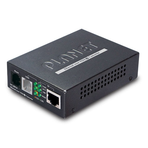 PLANET VC-201A 100Mbps Ethernet to VDSL2 Converter - 17a, Stock# VC-201A