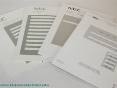NEC DESI Laser Labels for the Aspire 34 Button Super Display Phone Stock # 0890049 (Stock# 0893763) Silver