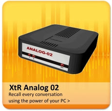 Intelligent Recording ~ XTR Analog 02 Phone Recorder ~ Stock# ANA-02 ~ NEW