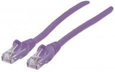INTELLINET/Manhattan 393119 Network Cable, Cat6, UTP 1.5 ft. (0.5 m), Purple (20 Packs), Stock# 393119