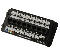 Suttle CAT6 Tool-less 8-port Voice/Data Patch Module, Stock# 135-0063