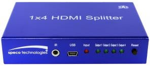 SPECO HD4SPL HDMI 1 to 4 Splitter, Stock# HD4SPL