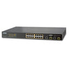 PLANET FGSW-1816HPS 16-Port 10/100TX 802.3at High Power POE +  2-Port Gigabit TP/SFP Combo Managed Ethernet Switch (220W), Stock# FGSW-1816HPS