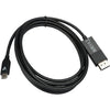 V7 DisplayPort/USB-C Audio/Video Cable - 3.28 Ft DisplayPort/USB-C A/V Cable For Audio/Video Device - Type C USB - DisplayPort Digital Audio/Video - Black V7UCDP-1M