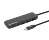 Manhattan USB-C Docking Station with 100 W PD / 4K HDMI 5-in-1 Multiport USB Hub, Part# 130721
