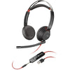 Poly Blackwire 5220 USB Type-A Stereo On-Ear Headset  207576-03