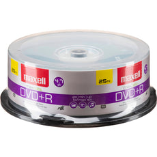 Maxell DVD+R 4.7GB, 16x, Write-Once Recordable Disc (Spindle Pack of 25)  639011