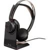 Poly Voyager Focus 2 UC Stereo Noise-Canceling On-Ear Headset (Standard, USB Type-A, Charging Stand) 213727-01