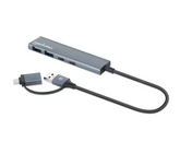 Manhattan 4-Port USB 3.0 Type-C / Type-A Combo Hub 2x2, Part# 181075