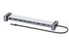 Manhattan USB-C PD 10-in-1 Dual-HDMI Monitor Docking Station / Multiport Hub, Part# 190398