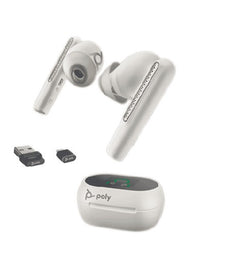 Poly Voyager Free 60+ UC USB-C TEAMS Earset, White, Part# 216755-02