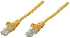 Intellinet IEC-C5-YLW-14, Network Cable, Cat5e, UTP, RJ45 Male / RJ45 Male, 5.0 m (14 ft.), Yellow, Part# 319850
