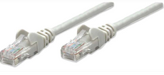Intellinet IEC-C6-GY-25, Network Cable, Cat6, UTP, RJ45 Male / RJ45 Male, 7.5 m (25 ft.), Gray, Part# 336758