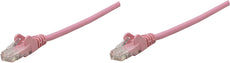 Intellinet IEC-C6-PNK-0.5, Network Cable, Cat6, UTP, RJ45 Male / RJ45 Male, 0.15 m (0.5 ft.), Pink, Part# 392730