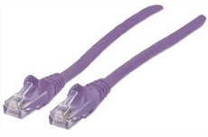 INTELLINET IEC-C6-PRP-25, Network Cable, Cat6, UTP 25 ft. (7.5 m), Purple, Stock# 393171