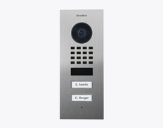 Doorbird D1102V-F, FLUSH-MOUNT IP VIDEO DOOR STATION, Stainless steel V4A (salt-water and grinding dust resistant), brushed, Part# 423866812