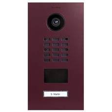 Doorbird D2101V, IP VIDEO DOOR STATION, RAL 4004, stainless steel, powder-coated, semi-gloss, Part# 423870277