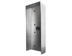 Doorbird D2104/5/6V PH, Protective Hood for DoorBird D2104V/D2105V/D2106V, stainless steel V4A (salt-water and grinding dust resistant), brushed, for in use with surface-mounting housing, Part# 423871298