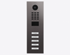 Doorbird D2105V, IP VIDEO DOOR STATION, Titanium-finish as PVD coating, stainless steel, brushed, Part# 423871359