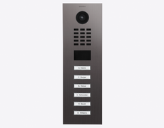 Doorbird D2106V, IP VIDEO DOOR STATION, Titanium-finish as PVD coating, stainless steel, brushed, Part# 423871397
