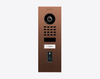 Doorbird D1101FV-F, FINGERPRINT 50 FLUSH-MOUNT IP VIDEO DOOR STATION, Bronze-finish as PVD coating, stainless steel, brushed, Part# 423872196