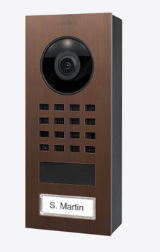 Doorbird D1101V SURFACE-MOUNT IP VIDEO DOOR STATION, Architectural Bronze, Part# 423873339