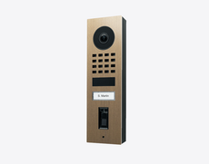 Doorbird D1101FV-S, FINGERPRINT 50 SURFACE-MOUNT IP VIDEO DOOR STATION, Real burnished brass, Part# 423873490