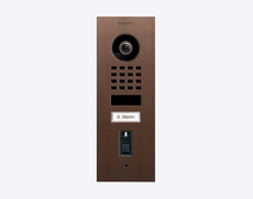 Doorbird D1101FV-F, FINGERPRINT 50 FLUSH-MOUNT IP VIDEO DOOR STATION, Architectural bronze, Part# 423873513