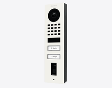 Doorbird D1102FV-S, FINGERPRINT 50 SURFACE-MOUNT IP VIDEO DOOR STATION, RAL 9016, stainless steel, powder-coated, semi-gloss, Part# 423873568