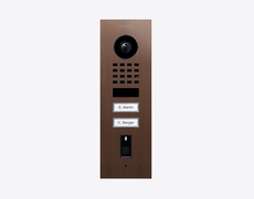 Doorbird D1102FV-F, FINGERPRINT 50 FLUSH-MOUNT IP VIDEO DOOR STATION, Architectural bronze, Part# 423873575
