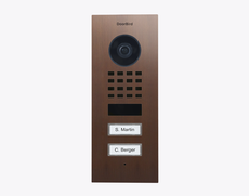 Doorbird D1102V-F, FLUSH-MOUNT IP VIDEO DOOR STATION, Architectural bronze, Part# 423873919