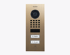 Doorbird D1102V-F, FLUSH-MOUNT IP VIDEO DOOR STATION, Real burnished brass, Part# 423873926