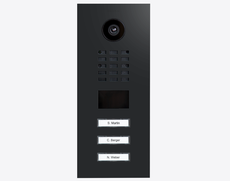 Doorbird D2103V, IP VIDEO DOOR STATION, Graphite black (Raven Polar), powder-coated, semi-gloss, Part# 423874367