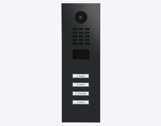 Doorbird D2104V, IP VIDEO DOOR STATION, Graphite black (Raven Polar), powder-coated, semi-gloss, Part# 423874374