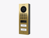 Doorbird D1102V-S, SURFACE-MOUNT IP VIDEO DOOR STATION, Brass-finish as PVD coating, stainless steel V4A, high-gloss polished, Part# 423878440