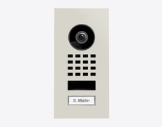 Doorbird D1101V-F, FLUSH-MOUNT IP VIDEO DOOR STATION, RAL 9002, stainless steel, powder-coated, semi-gloss, Part# 423878761