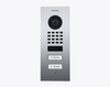 Doorbird D1102V-F, FLUSH-MOUNT IP VIDEO DOOR STATION, Chrome-finish as PVD coating, stainless steel V4A, high-gloss polished, Part# 423878815