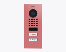 Dooorbird D1102V-F, FLUSH-MOUNT IP VIDEO DOOR STATION,  RAL 3014, stainless steel, powder-coated, semi-gloss, Part# 423878907