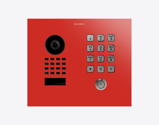 Doorbird D1101KH-C-F, CLASSIC FLUSH-MOUNT IP VIDEO DOOR STATION, RAL 3028, stainless steel, powder-coated, semi-gloss, Part# 423879843