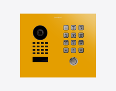 Doorbird D1101KH-C-F, CLASSIC FLUSH-MOUNT IP VIDEO DOOR STATION, RAL 1004, stainless steel, powder-coated, semi-gloss, Part# 423879874