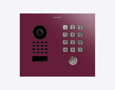 Doorbird D1101KH-C-F, CLASSIC FLUSH-MOUNT IP VIDEO DOOR STATION, RAL 4004, stainless steel, powder-coated, semi-gloss, Part# 423879935
