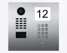 Doorbird D2101IKH, IP VIDEO DOOR STATION, Chrome-finish as PVD coating, stainless steel V4A, high-gloss polished, Part# 423883345