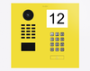 Doorbird D2101IKH, IP VIDEO DOOR STATION, RAL 1016, stainless steel, powder-coated, semi-gloss, Part# 423883390