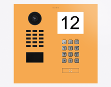 Doorbird D2101IKH, IP VIDEO DOOR STATION, RAL 1017, stainless steel, powder-coated, semi-gloss, Part# 423883406