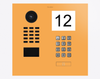 Doorbird D2101IKH, IP VIDEO DOOR STATION, RAL 1017, stainless steel, powder-coated, semi-gloss, Part# 423883406
