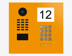 Doorbird D2101IKH, IP VIDEO DOOR STATION, RAL 1037, stainless steel, powder-coated, semi-gloss, Part# 423883413