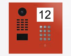 Doorbird D2101IKH, IP VIDEO DOOR STATION, RAL 2002, stainless steel, powder-coated, semi-gloss, Part# 423883420