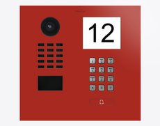 Doorbird D2101IKH, IP VIDEO DOOR STATION, RAL 3000, stainless steel, powder-coated, semi-gloss. Part# 423883444