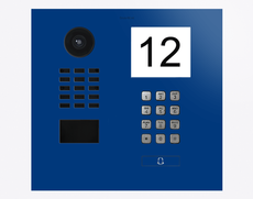 Doorbird D2101IKH, IP VIDEO DOOR STATION, RAL 5002, stainless steel, powder-coated, semi-gloss, Part# 423883529